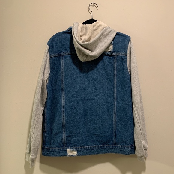 RSQ Hooded Jean Jacket - Men’s Medium - Picture 2 of 2